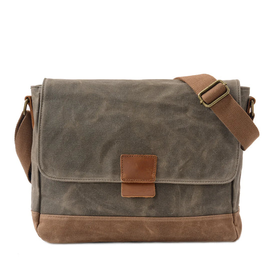 Canvas Crossbody Messenger Bag