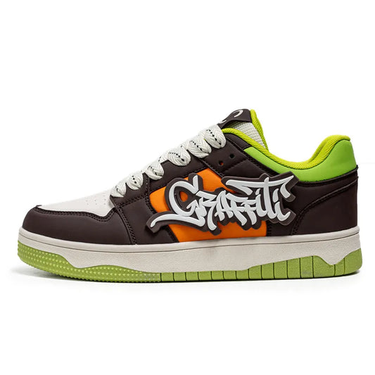 Skateboard Shoes - Loud Graffiti Pattern