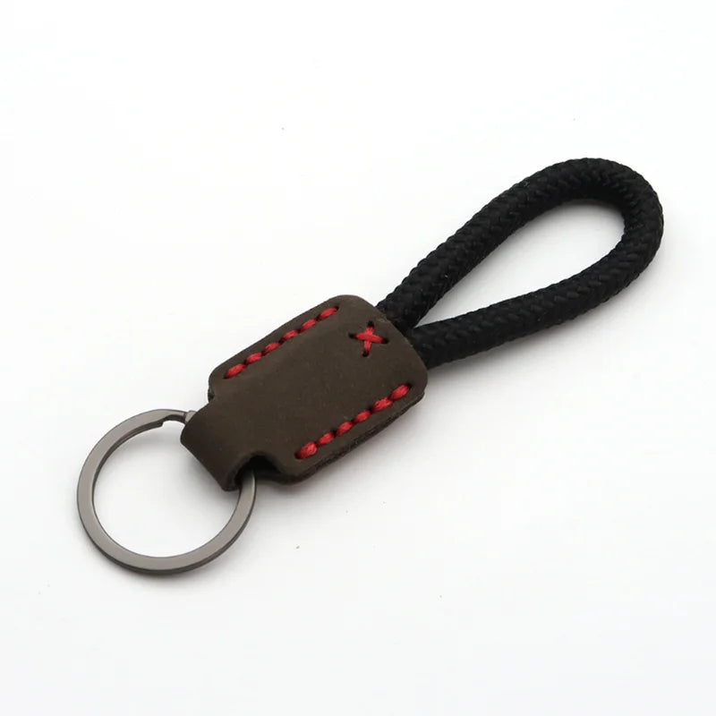 Vintage Cow Leather Keychain