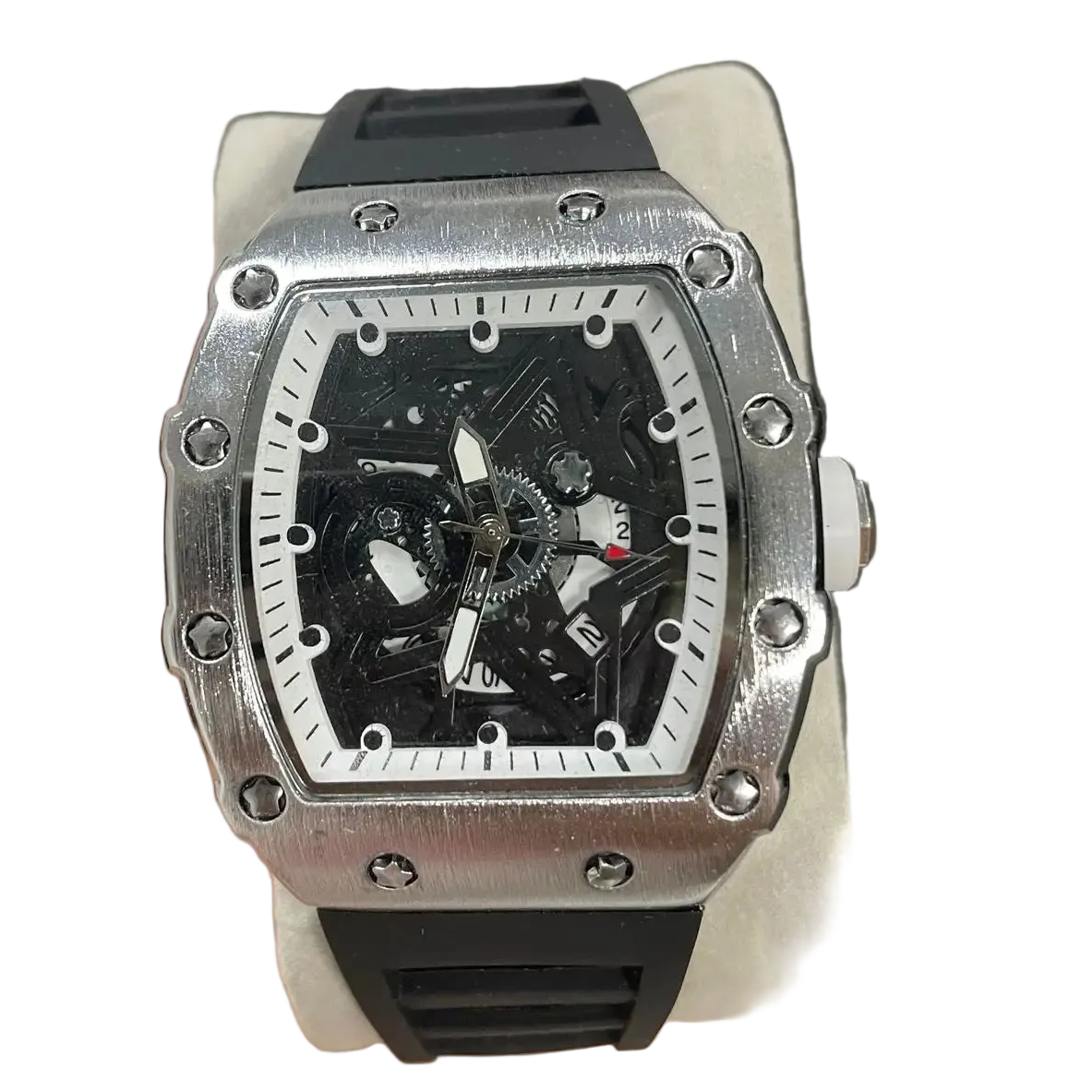 Men's Light Luminous Wine Barrel Shaped Quartz Watch