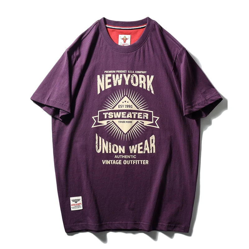 100% Cotton Heavy Vintage Short Sleeve T-Shirts