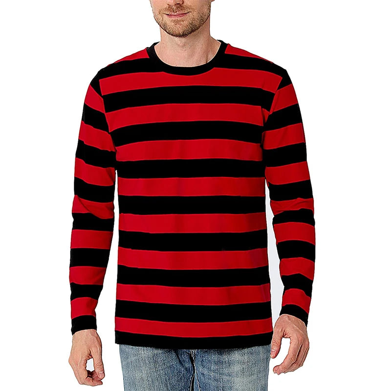 Men's Bold Striped Long Sleeve T-Shirts