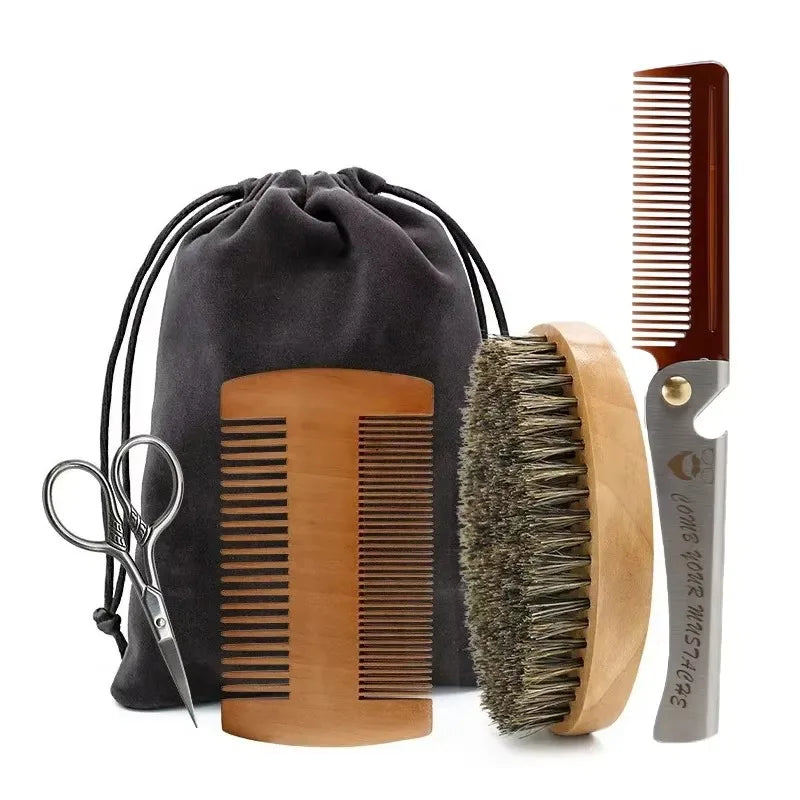 Boar Bristle Shaving Brush Grooming Kits