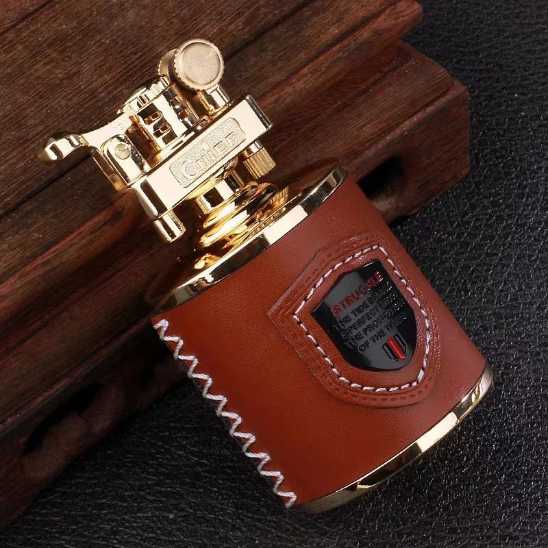 Retro Windproof Grinding Wheel Kerosene Lighter