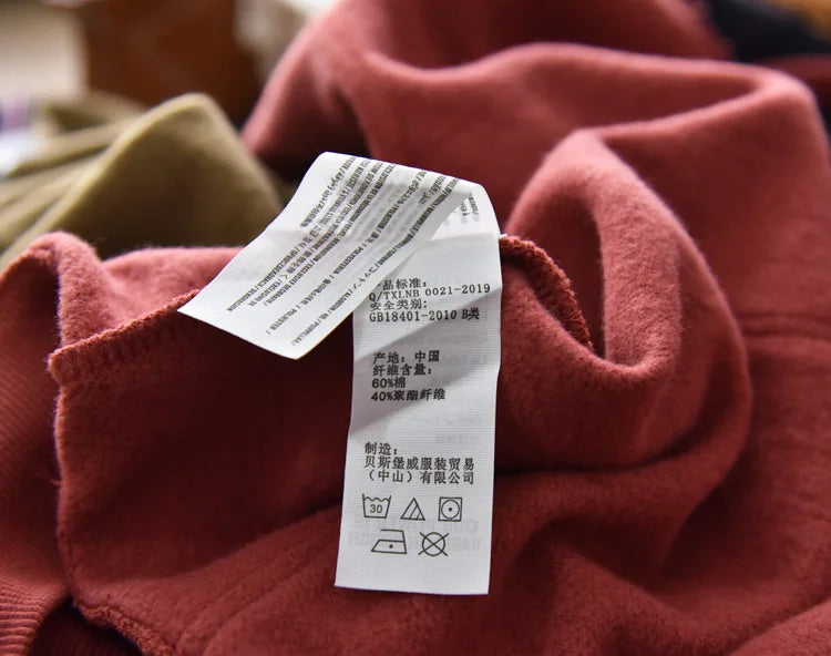 Vintage Solid Color Washed Heavyweight Hoodie