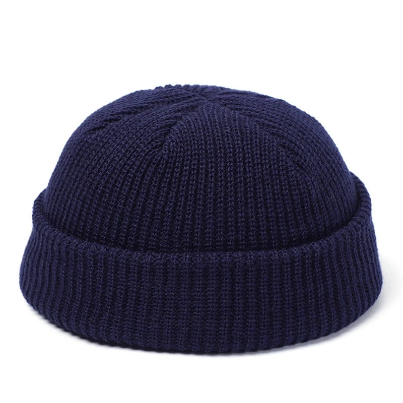 Knitted Wool Hat - Simple Warm Skully Beanie