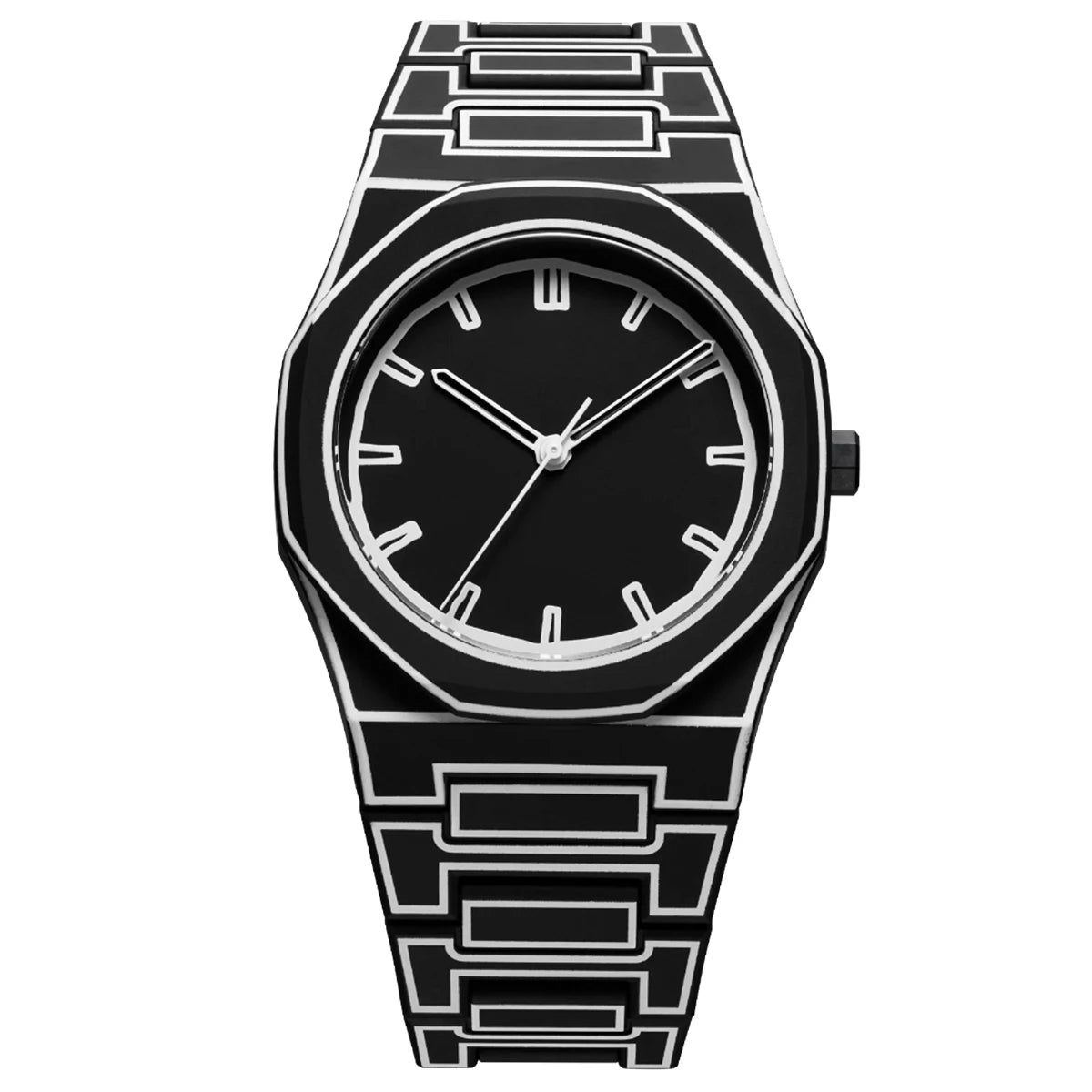 Sketch Design Comic Book Style Men's Quartz Watch - Waterproof
