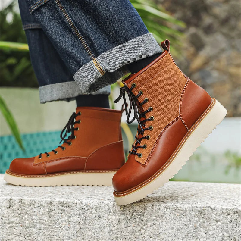 Handmade Vintage British Men's Ankle Boots | High-Quality Dress Leather Shoes