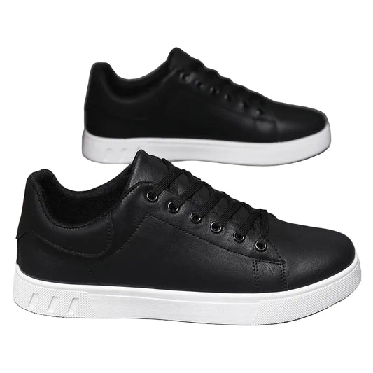 Men's Leather Casual Loafers Platform Shoes Everyday Wear