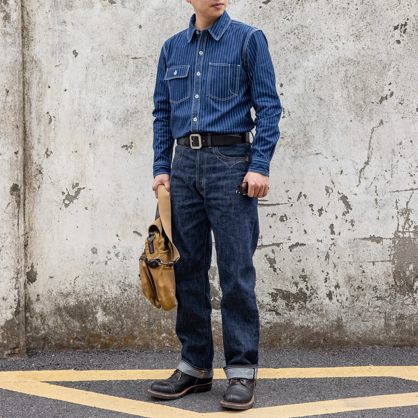 12oz Wabash Striped Work Shirt - Vintage Americana