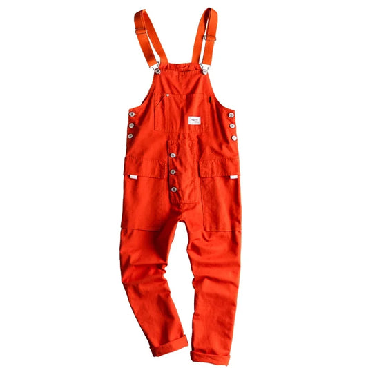 Men's Cargo Jumpsuit Overalls - Cotton
