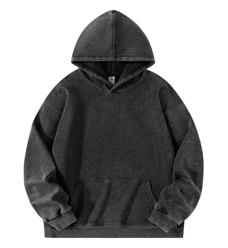 Heavyweight Vintage Japanese Retro Washed Hoodie