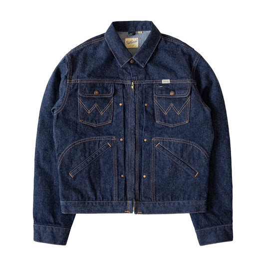 Retro 1960s Western Style Men's Selvedge Denim Jacket