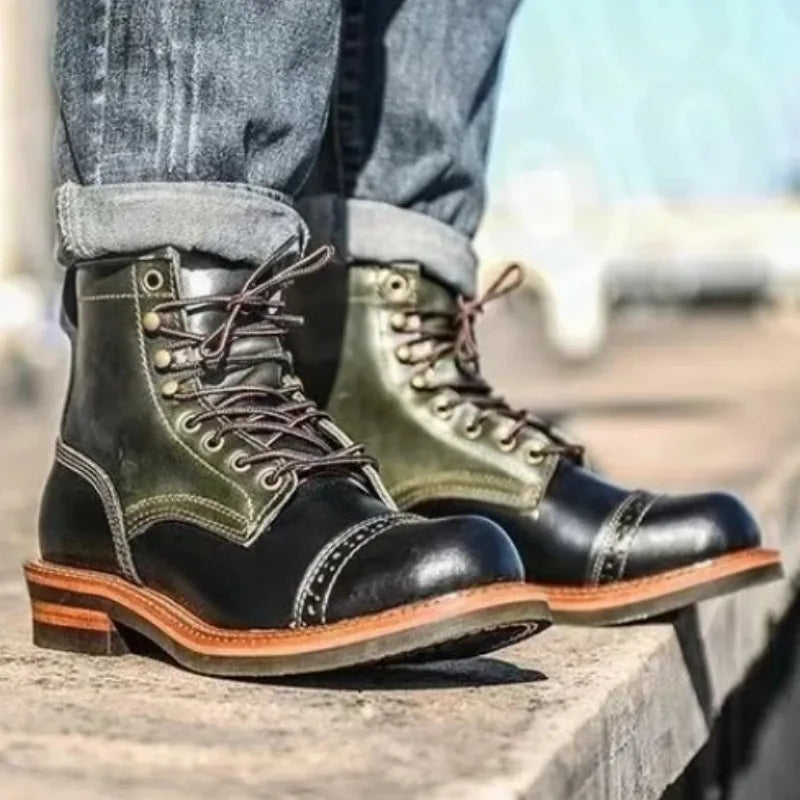 Retro British Cap-Toe Service Boots