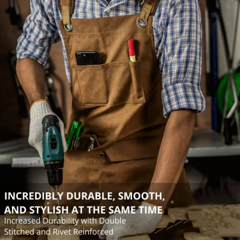 Thickened Cotton Canvas Waterproof Apron