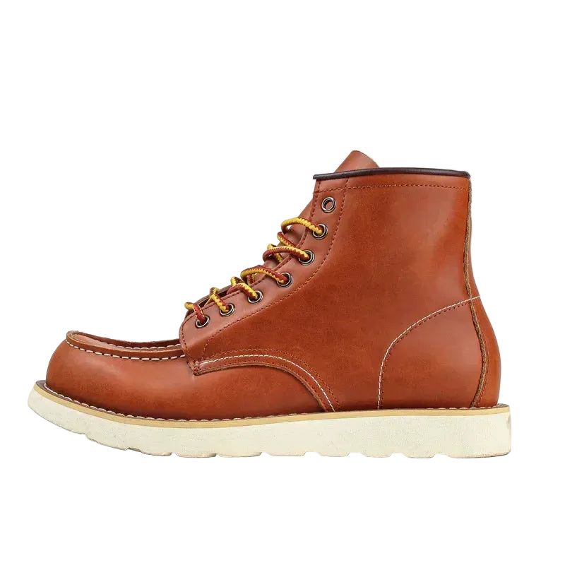 Genuine Leather Men's Vintage Mid Height Boots