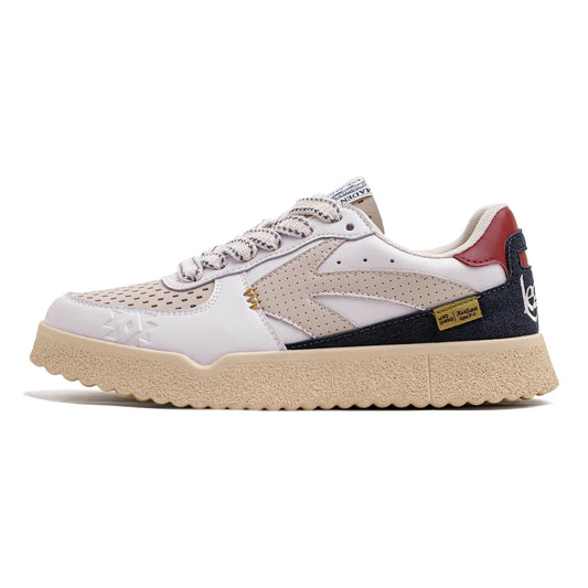 Men's Retro Embroidered 80s Casual Low Top Sneakers