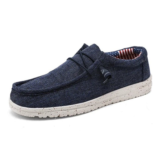 Men's Casual Slip-On Canvas Loafers - Comfortable Walking Flats for Men