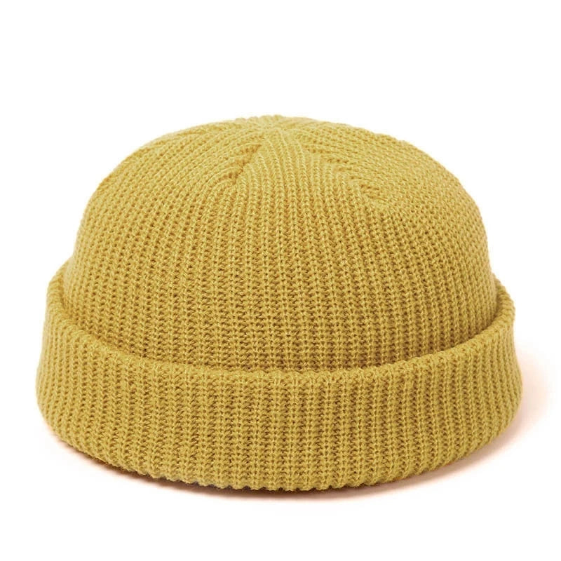Knitted Wool Hat - Simple Warm Skully Beanie