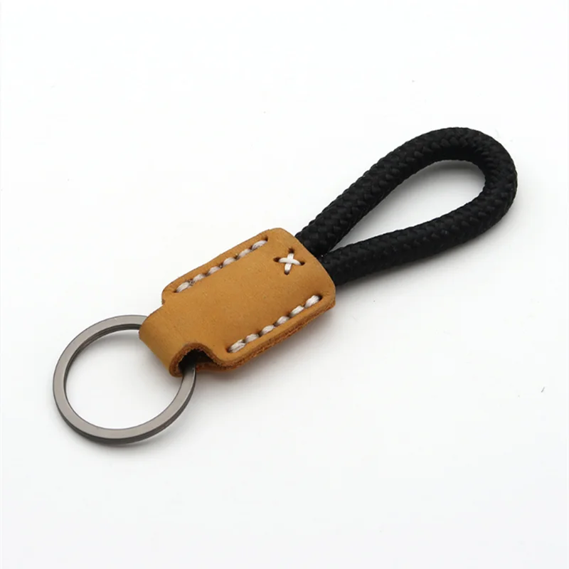 Vintage Cow Leather Keychain