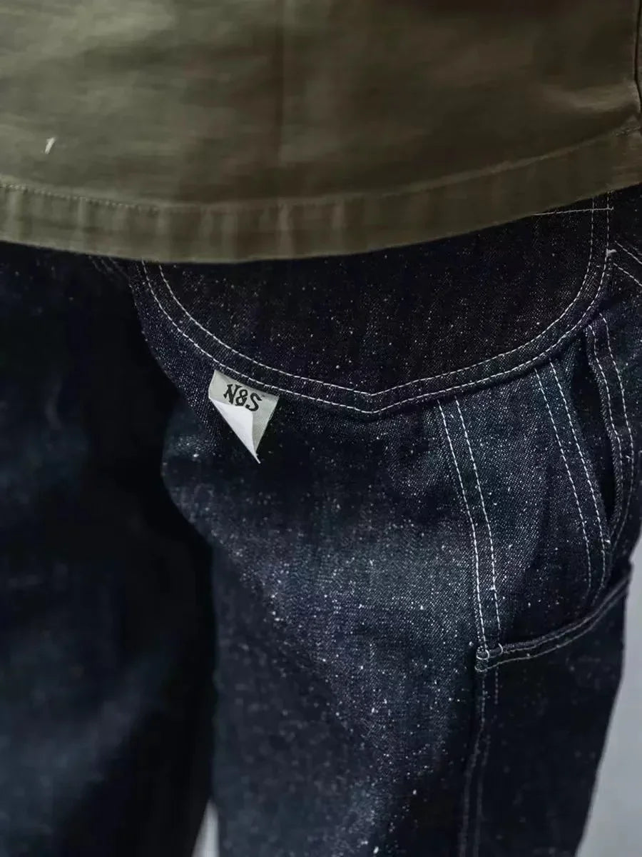 Denim & Hickory Stripe Carpenter Pants - Straight Leg