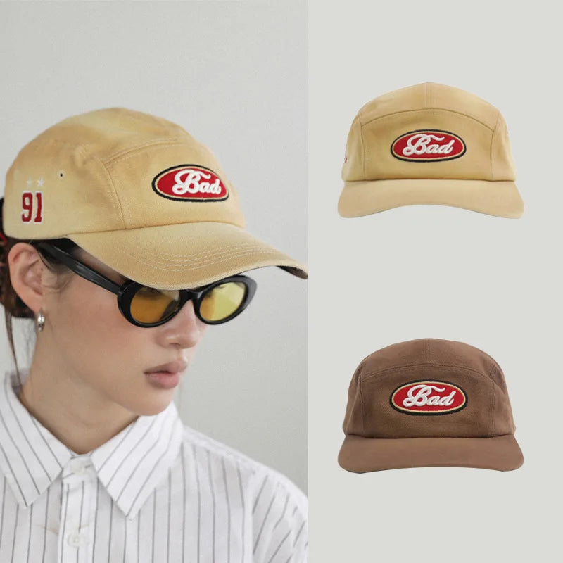 Embroidered Soft Top Duck Tongue Baseball Hat