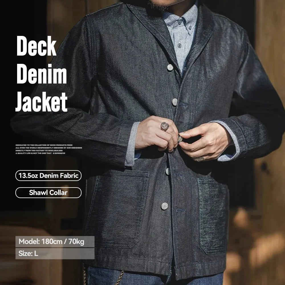 Men's 13.5oz Solid Color Denim Jacket