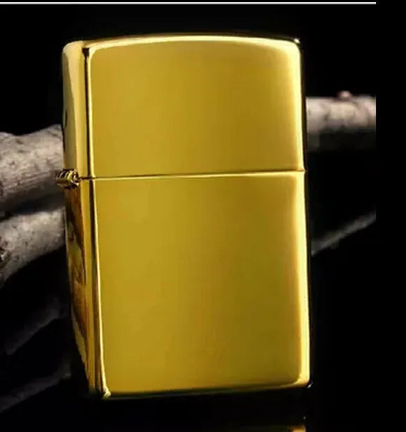 Brass Windproof Kerosene Lighter — Ultra-Thin