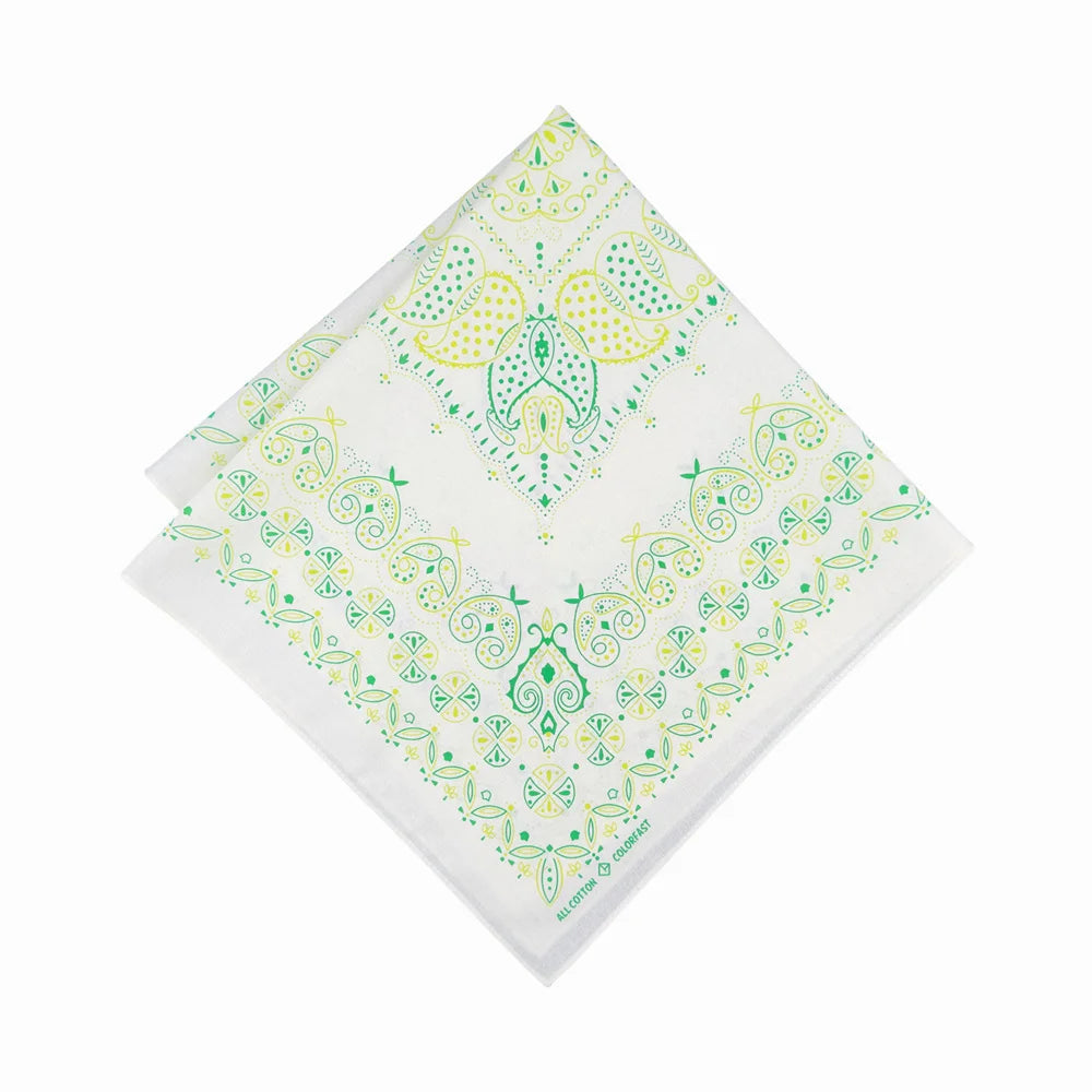 Retro Paisley Cotton Bandana - 55CM