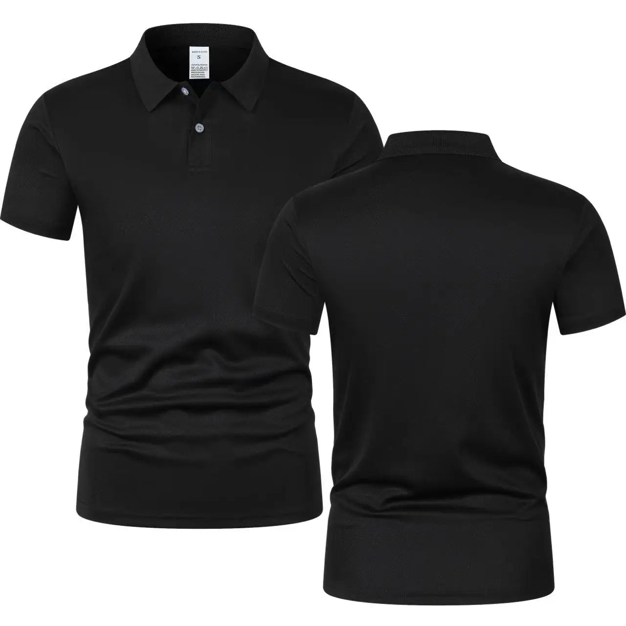 Solid Color Ultra-Light Breathable Polo Shirt for Men