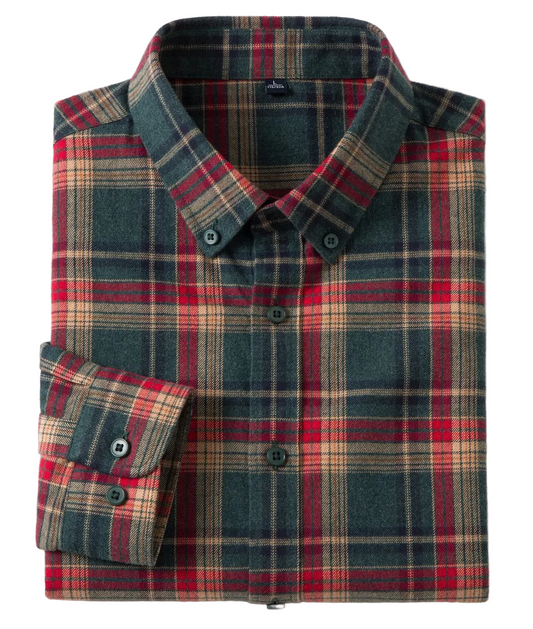 Men's Long Sleeve Plaid Lumberjack Shirt