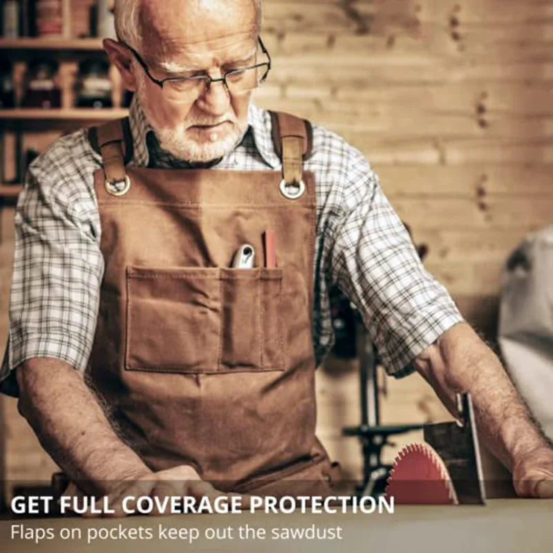 Thickened Cotton Canvas Waterproof Apron