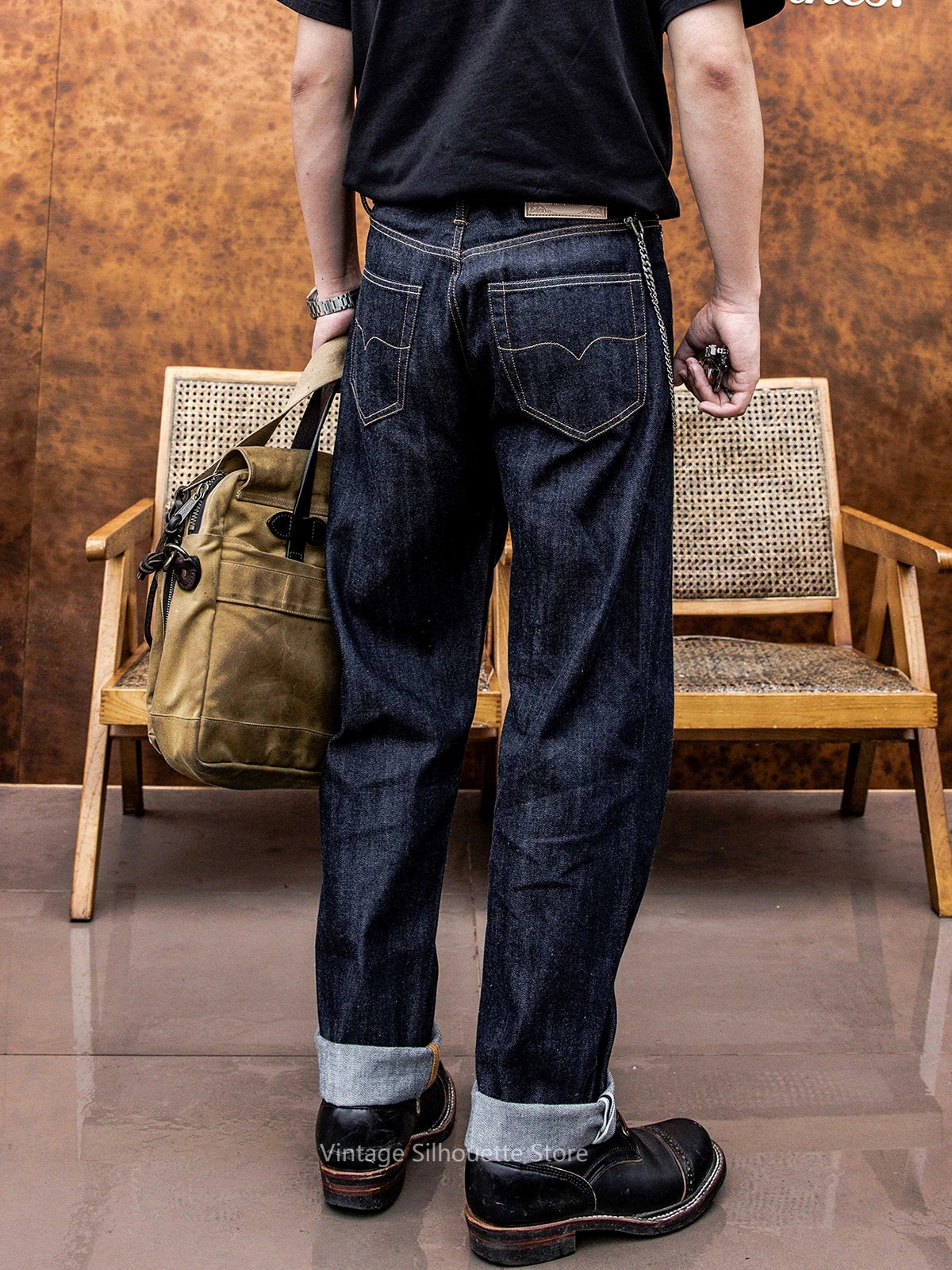 11.5oz Raw Selvedge Denim Jeans - Relaxed Straight Fit