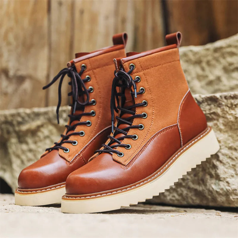 Handmade Vintage British Men's Ankle Boots | High-Quality Dress Leather Shoes
