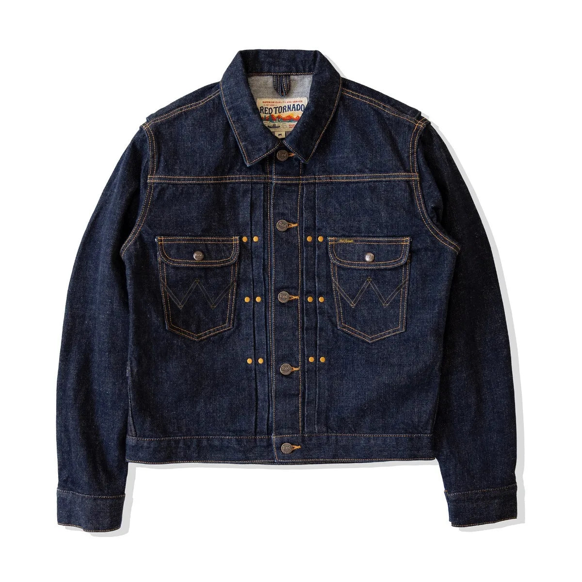 11MJ Jean Jacket Rugged Vintage Aesthetic 18oz Selvedge Denim Men's Jacket Onewash