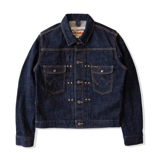 11MJ Jean Jacket Rugged Vintage Aesthetic 18oz Selvedge Denim Men's Jacket Onewash