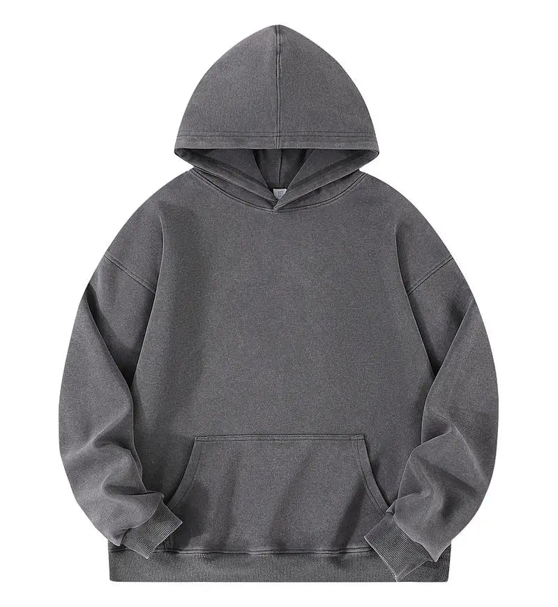 Heavyweight Vintage Japanese Retro Washed Hoodie