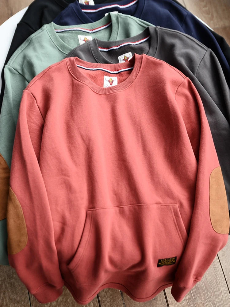 Basic Solid Color Washed Sweatshirts