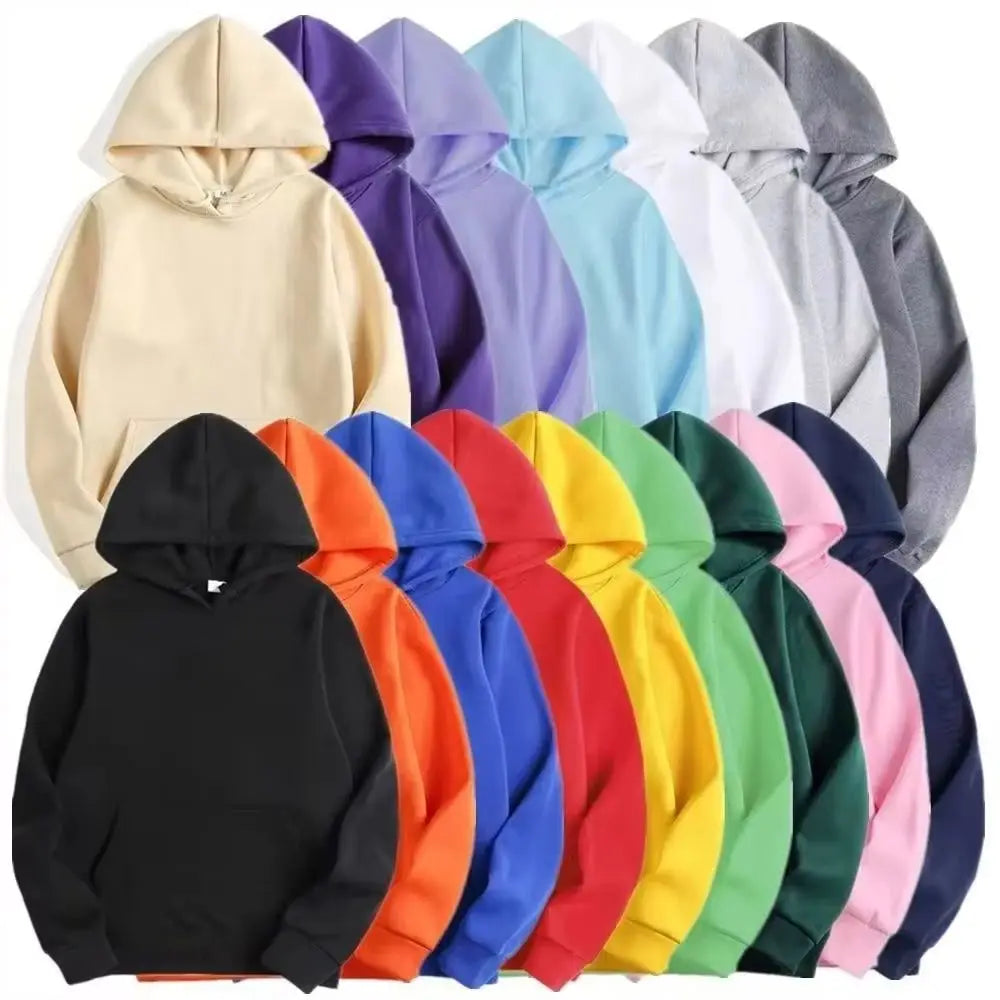 Unisex Hoodies Casual Hoodies Sweatshirts Tops Solid Color Hoodie Sweatshirt