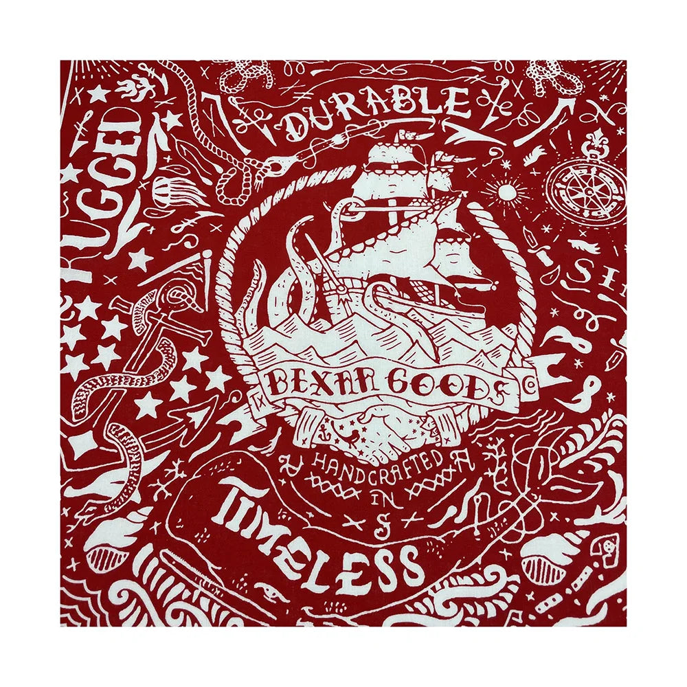 Nautical Print Cotton Bandana