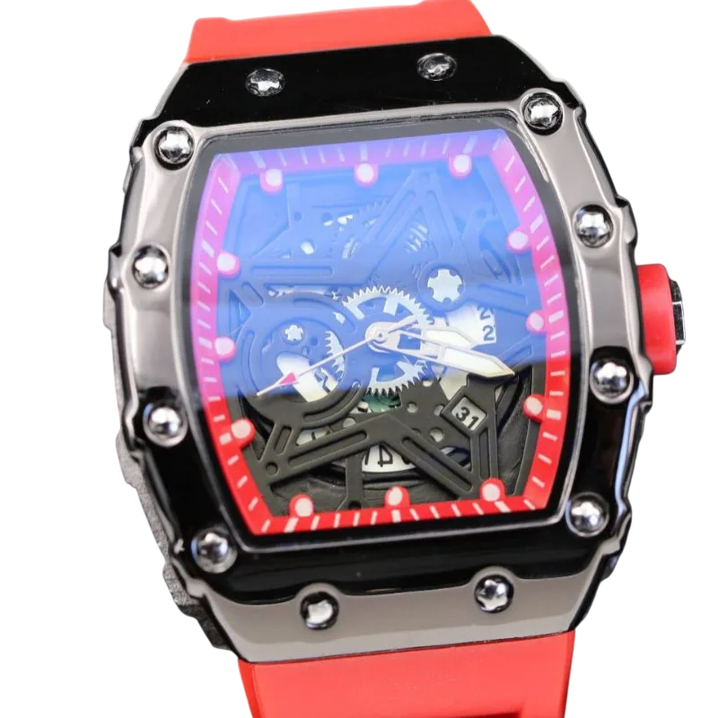 Men's Light Luminous Wine Barrel Shaped Quartz Watch