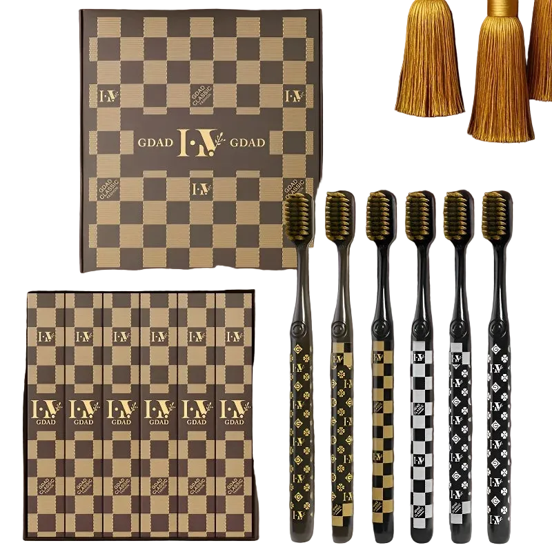 Six Pack Soft Bristle Luxury Toothbrushes