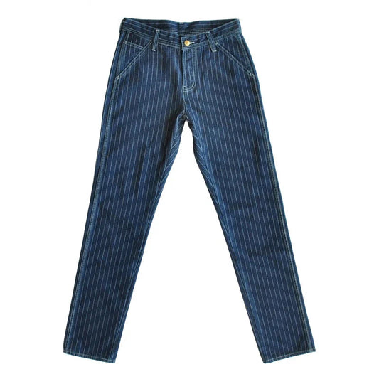 Striped Wabash Jeans for Men - Vintage Denim Work Pants - American Railroad Style
