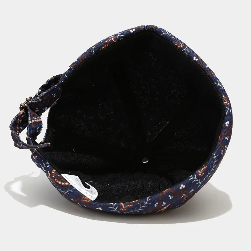 Cotton Paisley Brimless Docker Caps