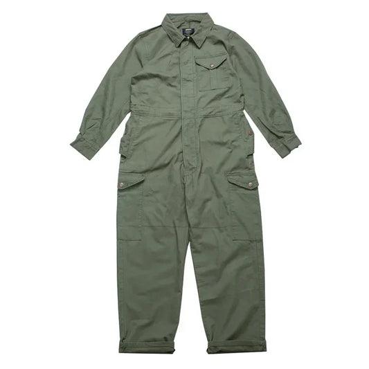 Men's Multi Pocket Work Jumpsuit - Loose Fit