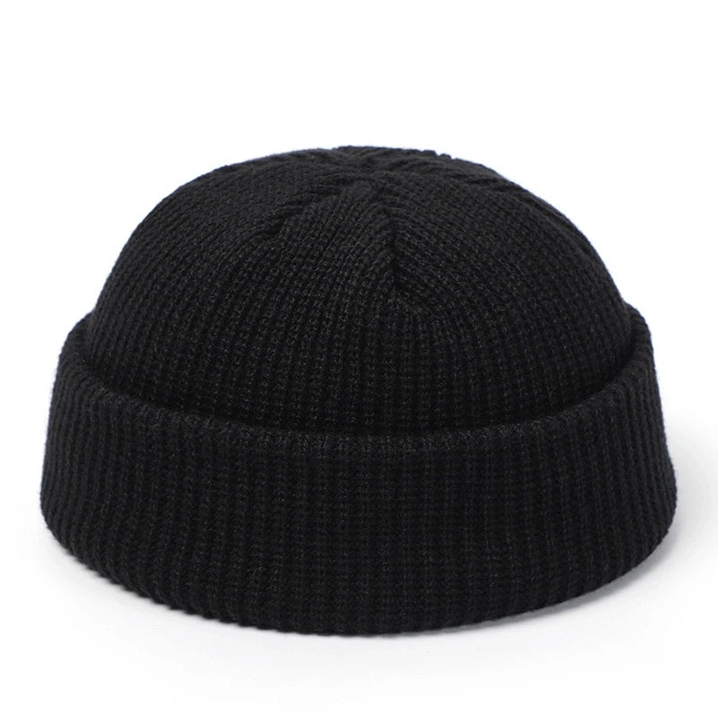 Knitted Wool Hat - Simple Warm Skully Beanie