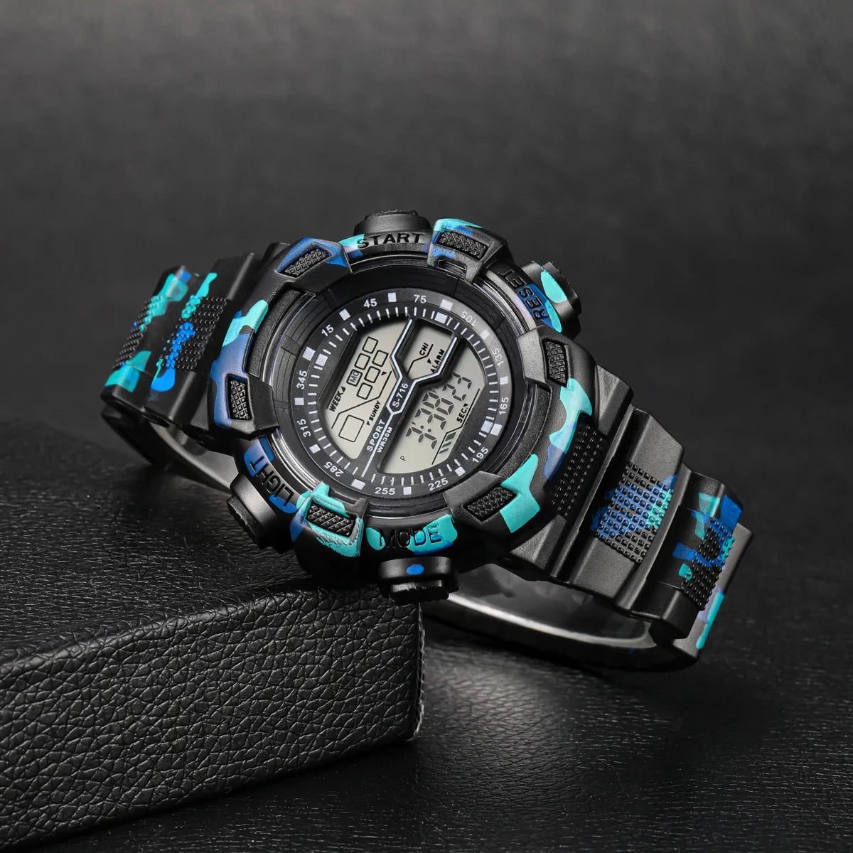 Men's Sport Watch - Multifunction Large LED Screen Electronic & Waterproof