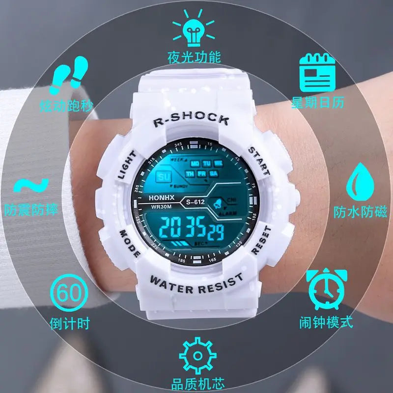 Outdoor Sport Men's Watch Multifunction Large Screen LED Electronic Waterproof Luminous Military Digital Wristwatches