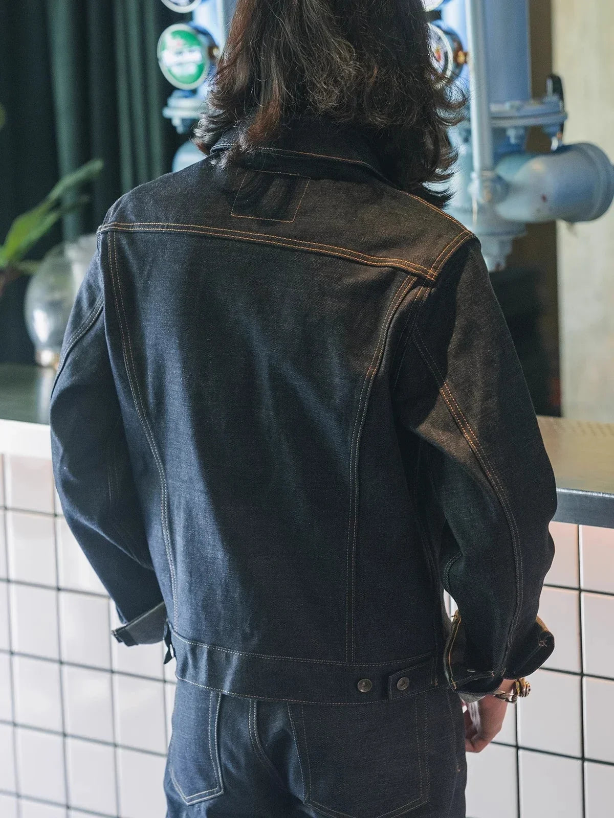 Non Stock Type 3 Selvedge Denim Trucker Jacket Mens Jean Outerwear