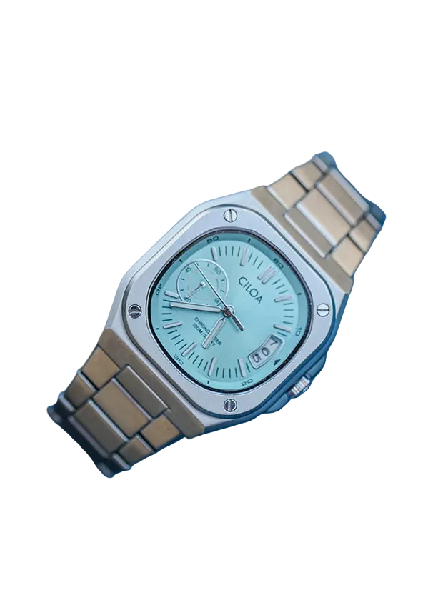 Men's Large Dial Square Quartz Watch